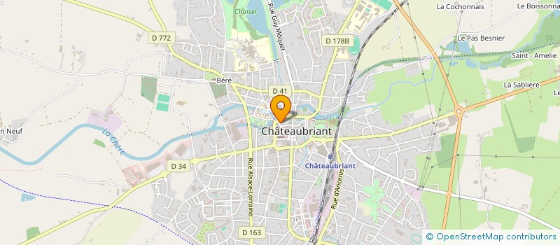 localisation de l'entreprise MONSIEUR SORIBA TOUPE à CHATEAUBRIANT