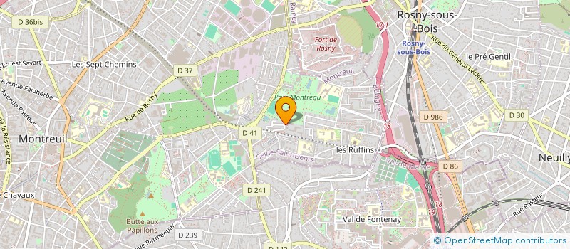 localisation de l'entreprise MONSIEUR SORIN DRAGOI  MONTREUIL