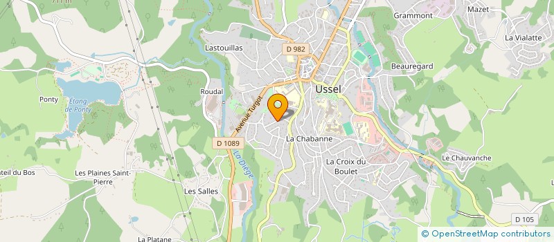 localisation de l'entreprise MONSIEUR SORIN LIVINT  USSEL