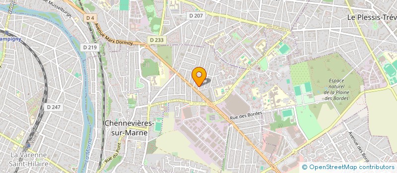 localisation de l'entreprise MONSIEUR SORIN MATUC à CHENNEVIERES-SUR-MARNE