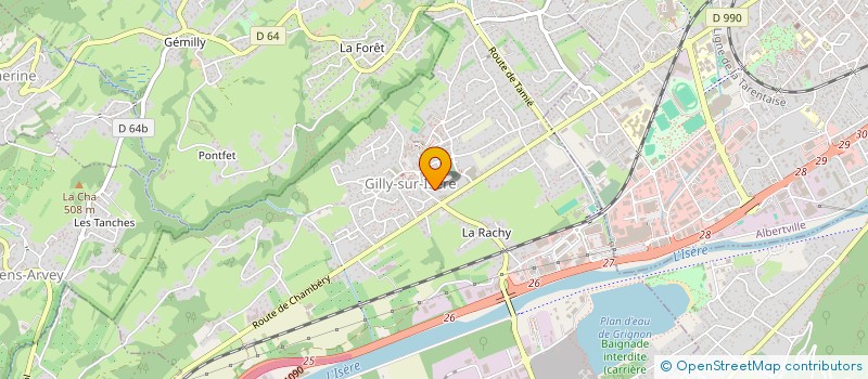 localisation de l'entreprise MONSIEUR SORIN NEGHINA  GILLY-SUR-ISERE