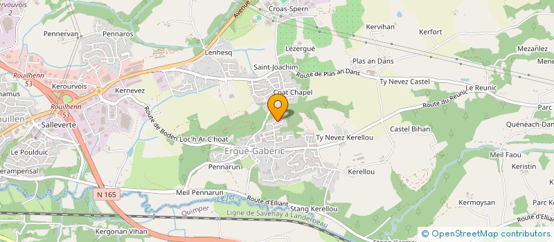 localisation de l'entreprise MONSIEUR SORIN PIPOS  ERGUE-GABERIC