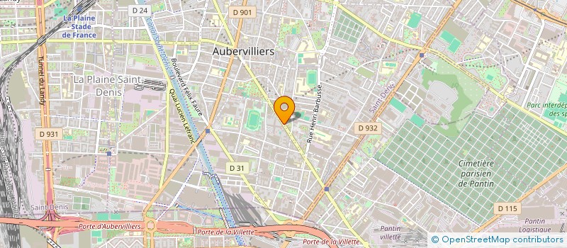 localisation de l'entreprise MONSIEUR SOROBIA KANTE  AUBERVILLIERS