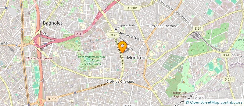 localisation de l'entreprise MONSIEUR SORY DIARASSOUBA à MONTREUIL