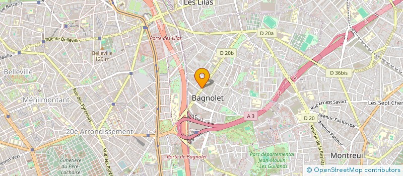 localisation de l'entreprise MONSIEUR SORY DIOMANDE à BAGNOLET