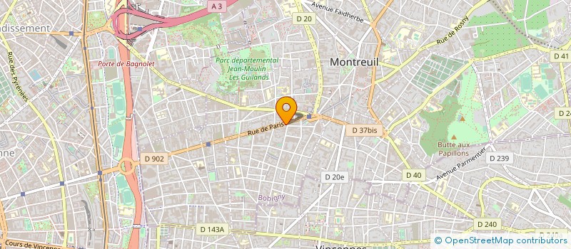 localisation de l'entreprise MONSIEUR SORY DOUMBIA à MONTREUIL