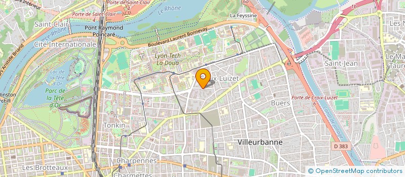 localisation de l'entreprise MONSIEUR SOSSINOU ABOKI  VILLEURBANNE