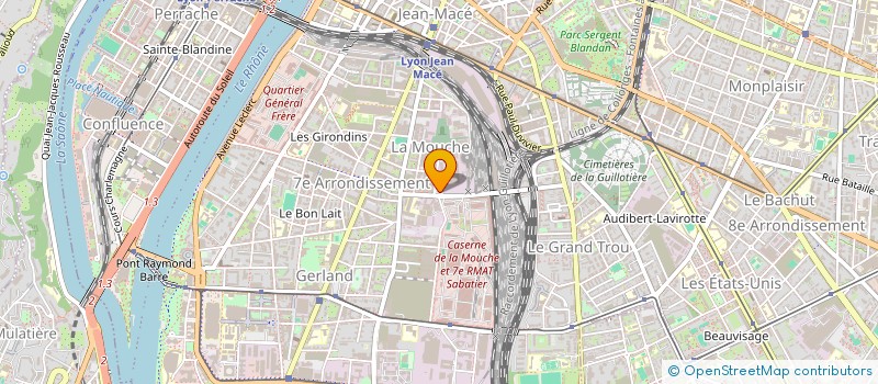 localisation de l'entreprise MONSIEUR SOSTHENE NOUEBISSI NGHEMNIN  LYON