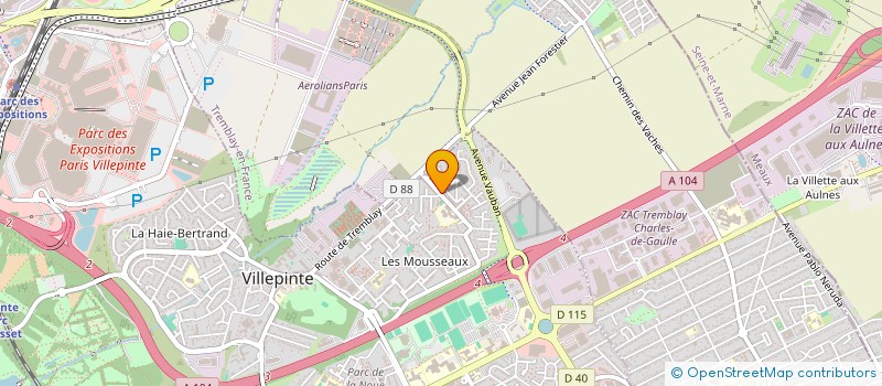 localisation de l'entreprise MONSIEUR SOTHEA EK à VILLEPINTE