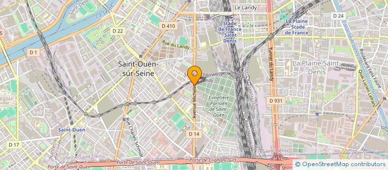 localisation de l'entreprise MONSIEUR SOUAD CHENNAF à SAINT-OUEN-SUR-SEINE