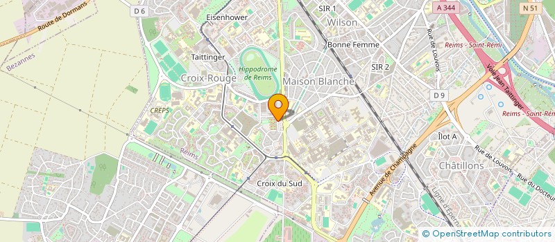 localisation de l'entreprise MONSIEUR SOUALIO OUATTARA  REIMS