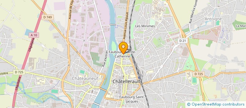 localisation de l'entreprise MONSIEUR SOUAREBA SAKHO  CHATELLERAULT