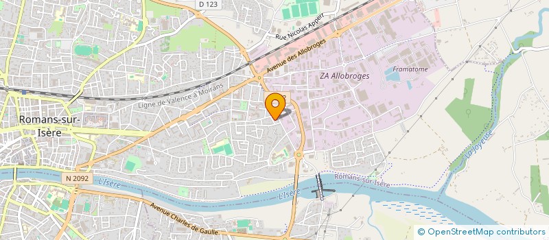 localisation de l'entreprise MONSIEUR SOUFIAN BRIK  ROMANS-SUR-ISERE