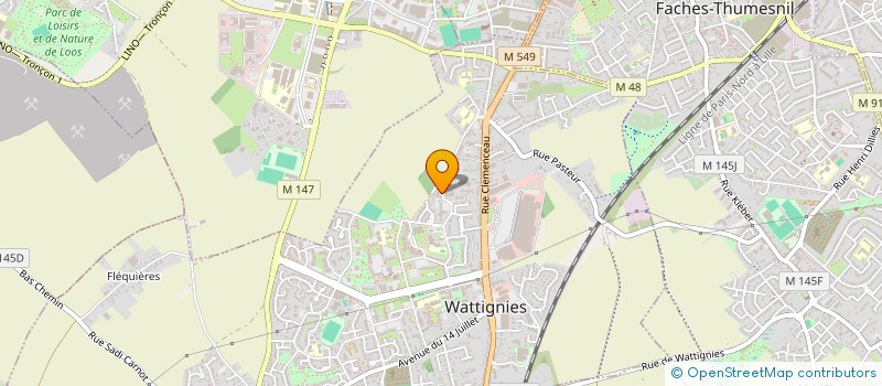 localisation de l'entreprise MONSIEUR SOUFIAN LAOUQUILI  WATTIGNIES