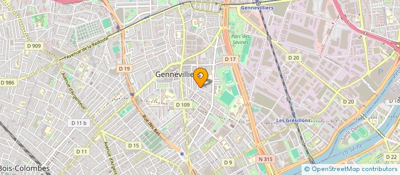 localisation de l'entreprise MONSIEUR SOUFIANE AKIOUI à GENNEVILLIERS