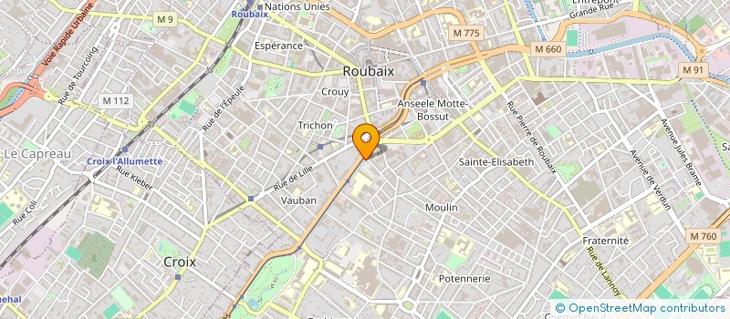 localisation de l'entreprise MONSIEUR SOUFIANE ALLAOUI  ROUBAIX