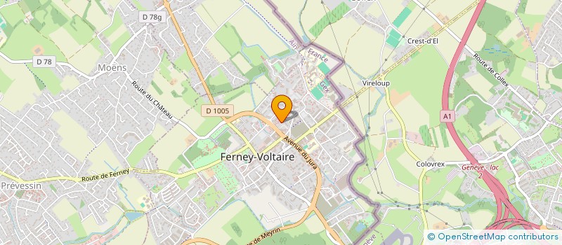 localisation de l'entreprise MONSIEUR SOUFIANE BENBKHAT à FERNEY-VOLTAIRE