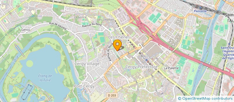 localisation de l'entreprise MONSIEUR SOUFIANE BENSGHIR  CERGY