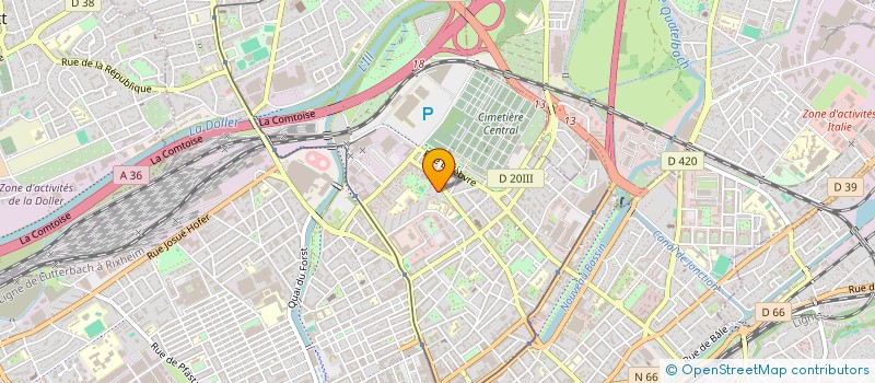 localisation de l'entreprise MONSIEUR SOUFIANE BOUSSA  MULHOUSE