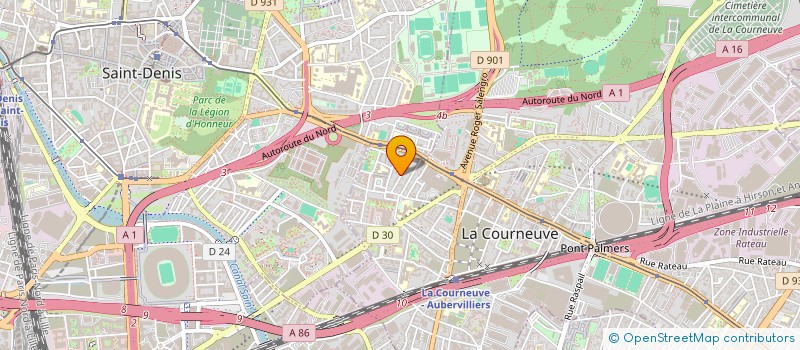 localisation de l'entreprise MONSIEUR SOUFIANE DEROUICH à LA COURNEUVE