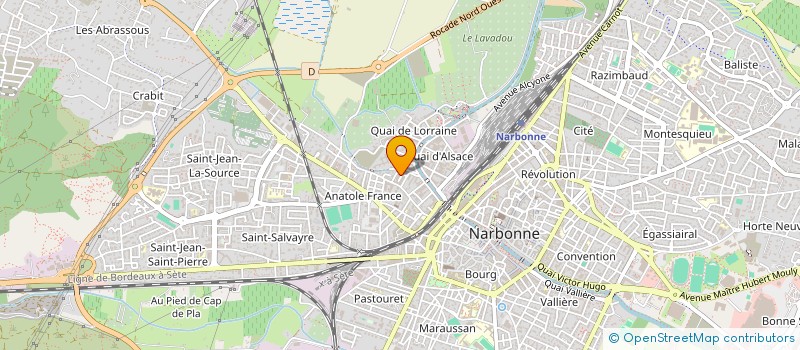 localisation de l'entreprise MONSIEUR SOUFIANE HANDI  NARBONNE