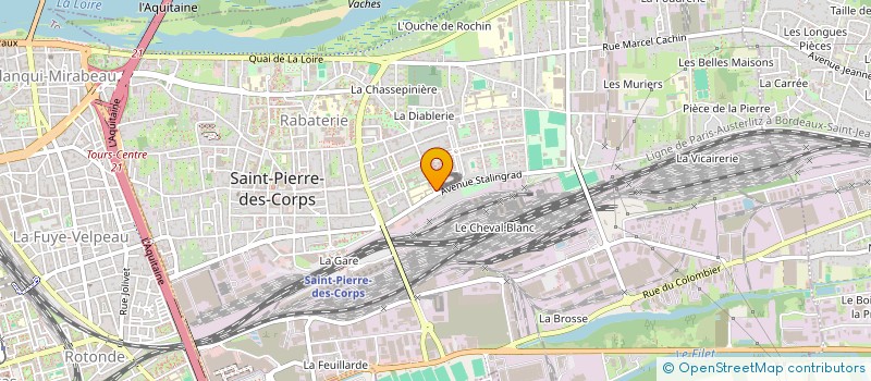 localisation de l'entreprise MONSIEUR SOUFIANE MEHANNI  SAINT-PIERRE-DES-CORPS