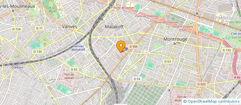 localisation de l'entreprise MONSIEUR SOUFIANE OUERGHEMI  MALAKOFF