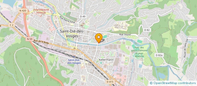 localisation de l'entreprise MONSIEUR SOUFIANE SASSI  SAINT DIE DES VOSGES