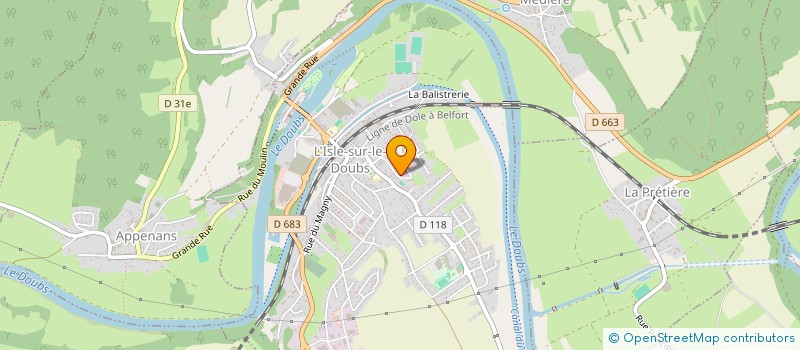 localisation de l'entreprise MONSIEUR SOUFYAN LAHRACH  L'ISLE-SUR-LE-DOUBS