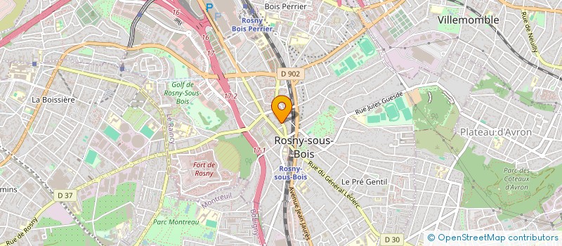 localisation de l'entreprise MONSIEUR SOUFYANE BAHRAOUI à ROSNY-SOUS-BOIS