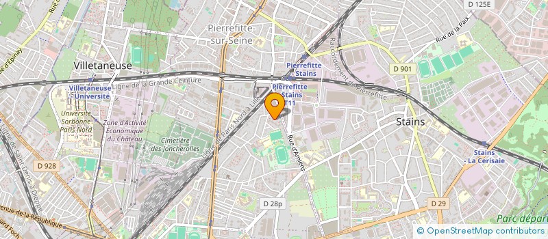 localisation de l'entreprise MONSIEUR SOUFYANE OUASTI  PIERREFITTE-SUR-SEINE