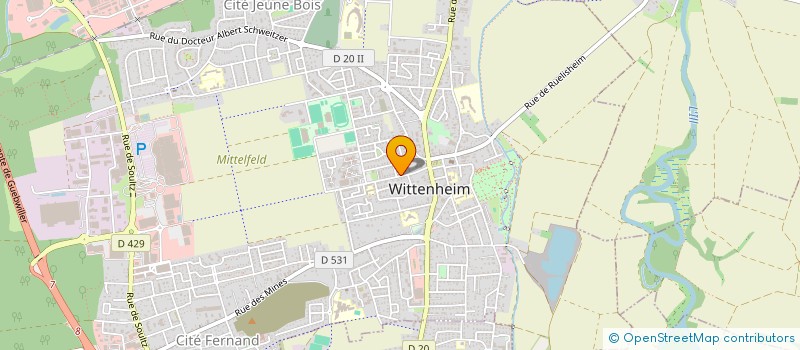 localisation de l'entreprise MONSIEUR SOUFYEN CHAALI  WITTENHEIM