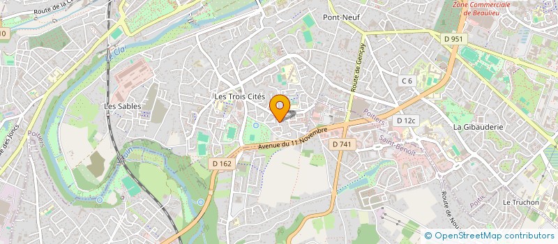 localisation de l'entreprise MONSIEUR SOUGANDI FOFANA  POITIERS