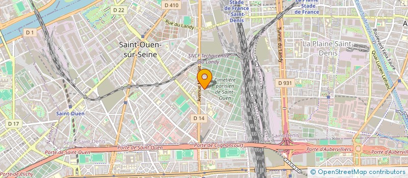 localisation de l'entreprise MONSIEUR SOUHAIEL ELHAJ AYECHE  SAINT-OUEN-SUR-SEINE