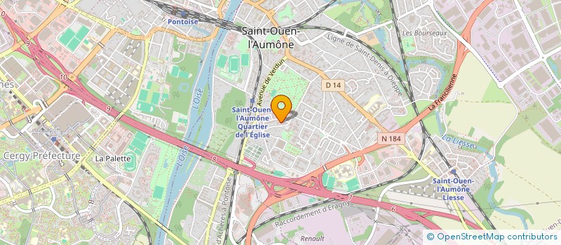 localisation de l'entreprise MONSIEUR SOUHEIL AOUDEK à SAINT-OUEN-L'AUMONE