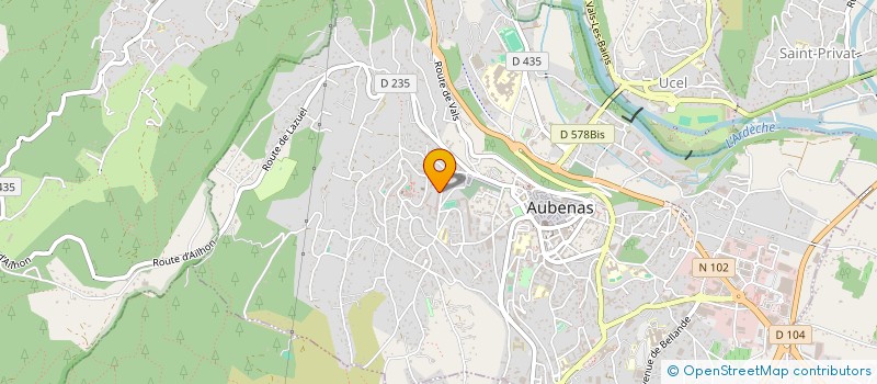 localisation de l'entreprise MONSIEUR SOUHEIL GHERSA à AUBENAS