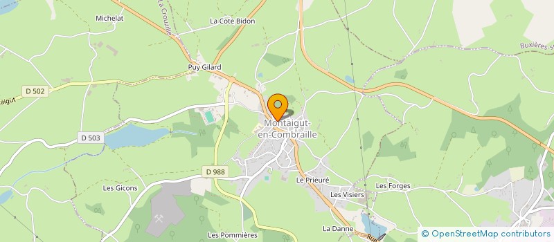 localisation de l'entreprise MONSIEUR SOUHIL HAMIDI  MONTAIGUT-EN-COMBRAILLE