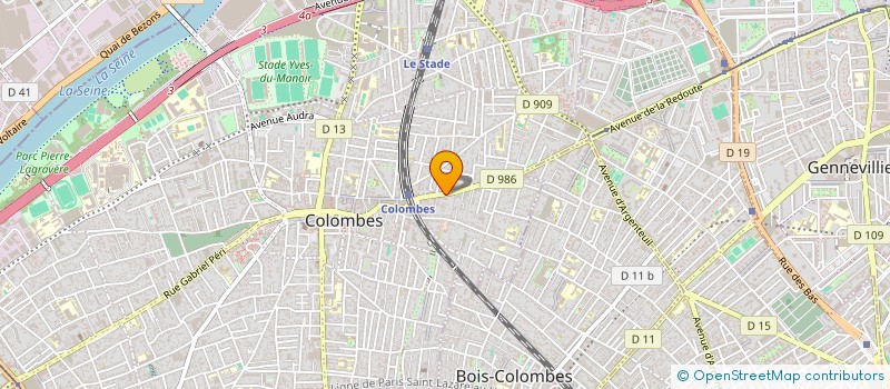 localisation de l'entreprise MONSIEUR SOULAF RAOUANE  COLOMBES