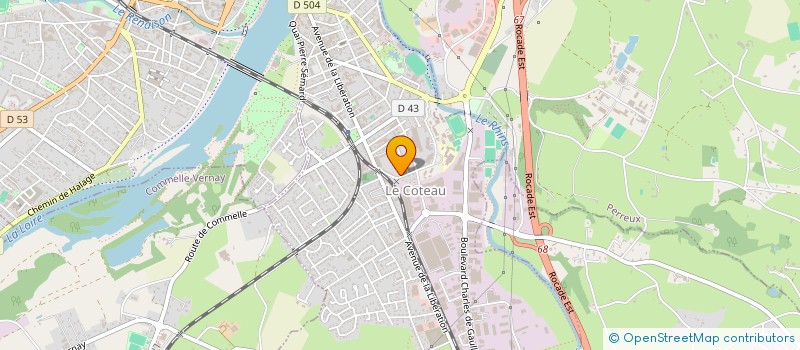 localisation de l'entreprise MONSIEUR SOULAIMAN ASSIF  LE COTEAU