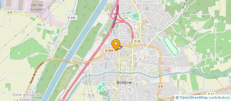 localisation de l'entreprise MONSIEUR SOULAIMAN DIENG  BOLLENE