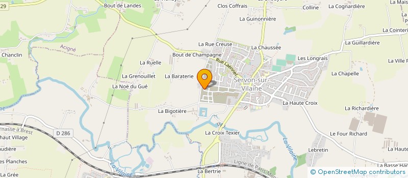 localisation de l'entreprise MONSIEUR SOULEIMAN GUETTAT  SERVON-SUR-VILAINE