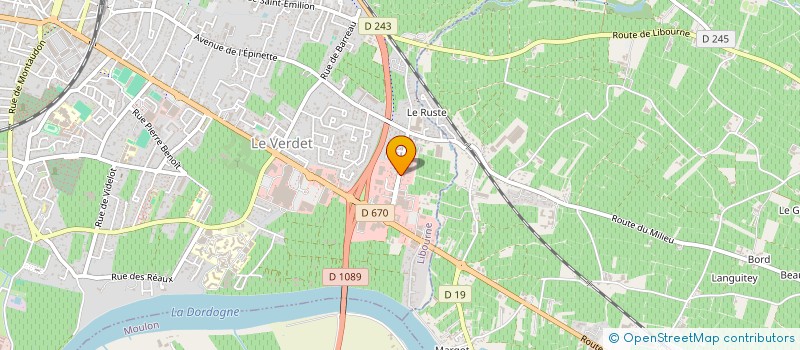 localisation de l'entreprise MONSIEUR SOULEIMAN MAMMAR  LIBOURNE