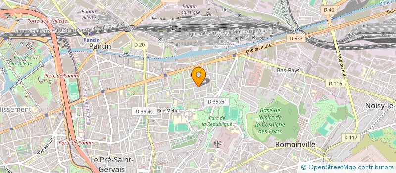 localisation de l'entreprise MONSIEUR SOULEIMEN MIDOUNI à PANTIN