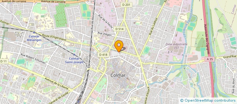 localisation de l'entreprise MONSIEUR SOULEYMAN BOUKHOUBZA  COLMAR