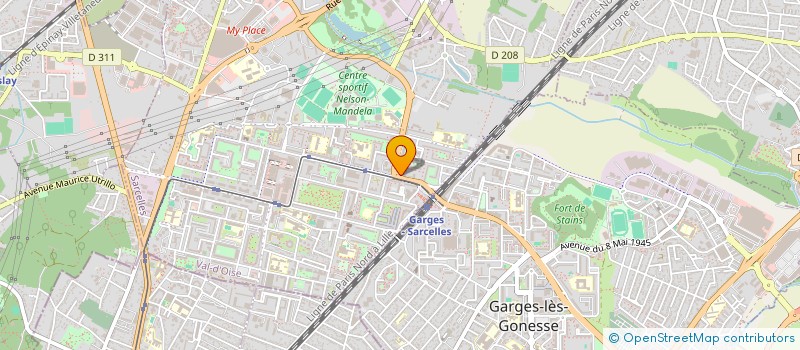 localisation de l'entreprise MONSIEUR SOULEYMANE CAMARA  SARCELLES