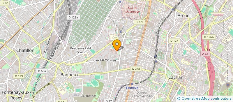 localisation de l'entreprise MONSIEUR SOULEYMANE DIA DIALLO à BAGNEUX