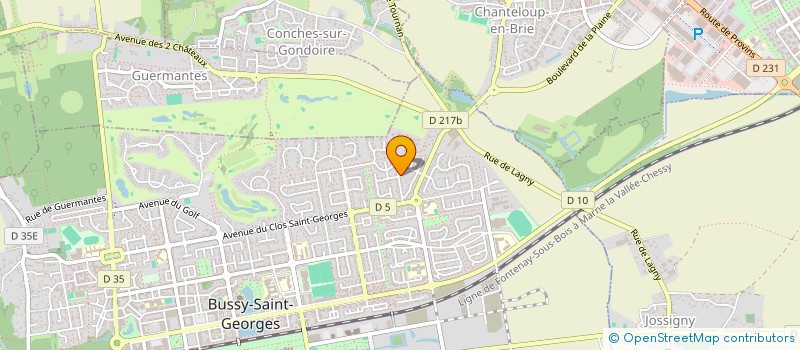 localisation de l'entreprise MONSIEUR SOULEYMANE DIALLO  BUSSY-SAINT-GEORGES