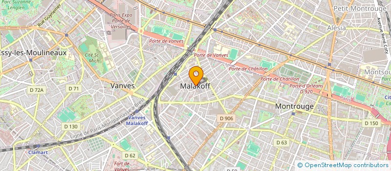 localisation de l'entreprise MONSIEUR SOULEYMANE FOFANA  MALAKOFF