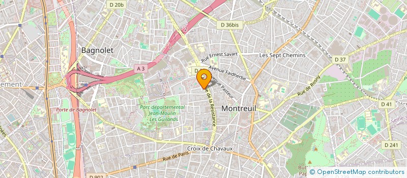 localisation de l'entreprise MONSIEUR SOULEYMANE KATCHE OUEDRAOGO à MONTREUIL