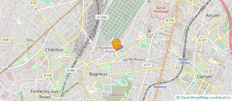 localisation de l'entreprise MONSIEUR SOULEYMANE NDIAYE à BAGNEUX